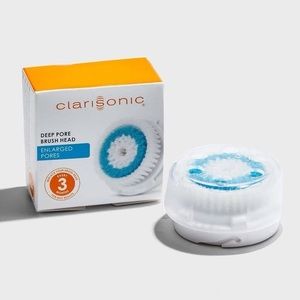 CLARISONIC Rare Set of Two Deep Pore Cleansing Brush Heads (BNIB, NWT)